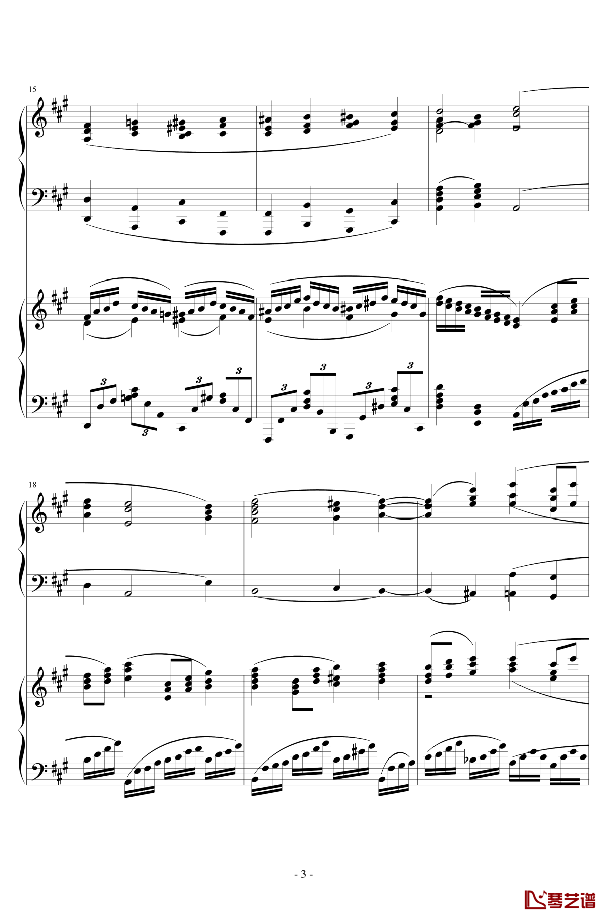 piano concerto no.6 in sharp f minor op.57 i.钢琴谱-一个球3