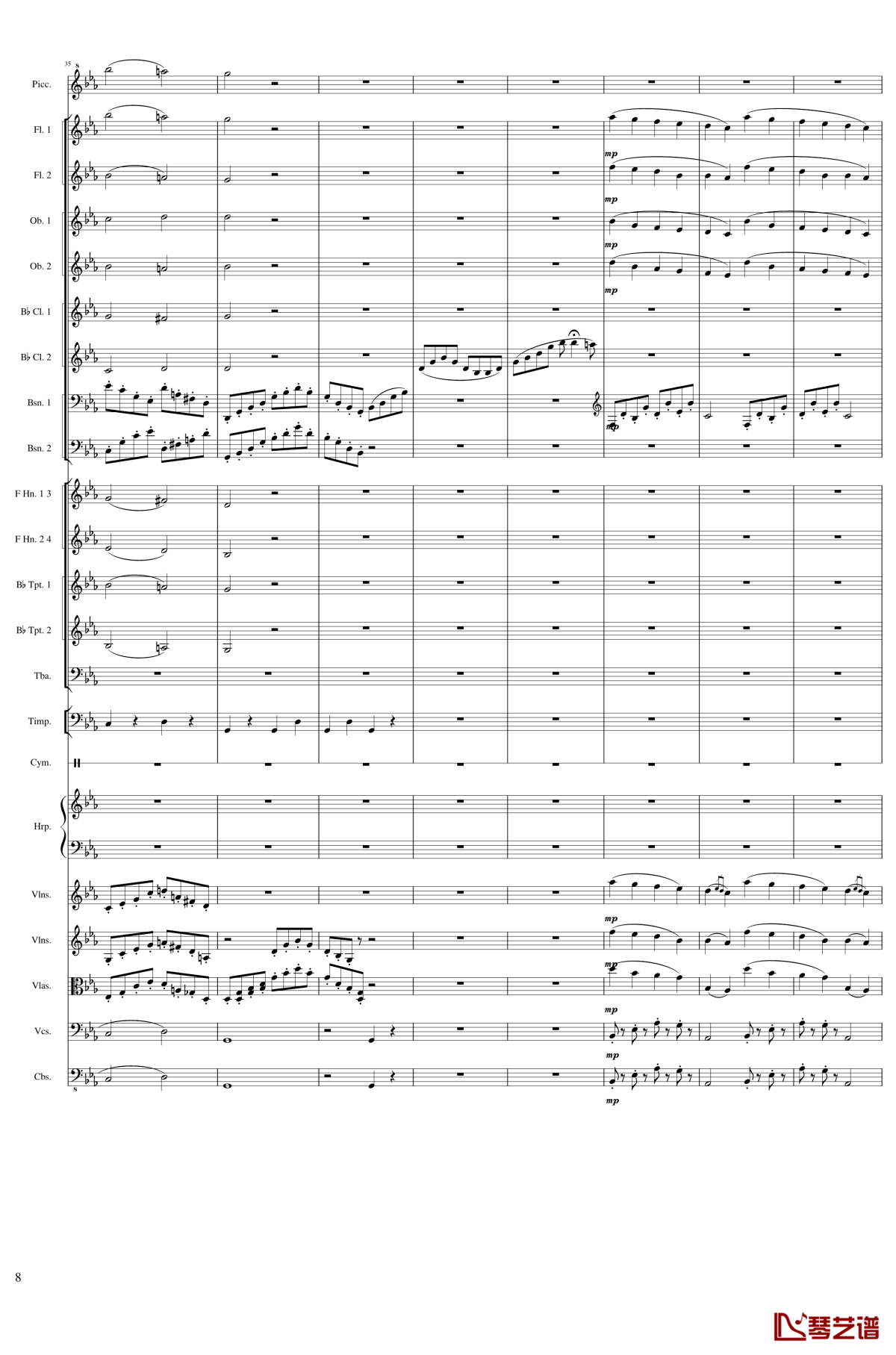 symphonic poem no.2, op.65钢琴谱-一个球8