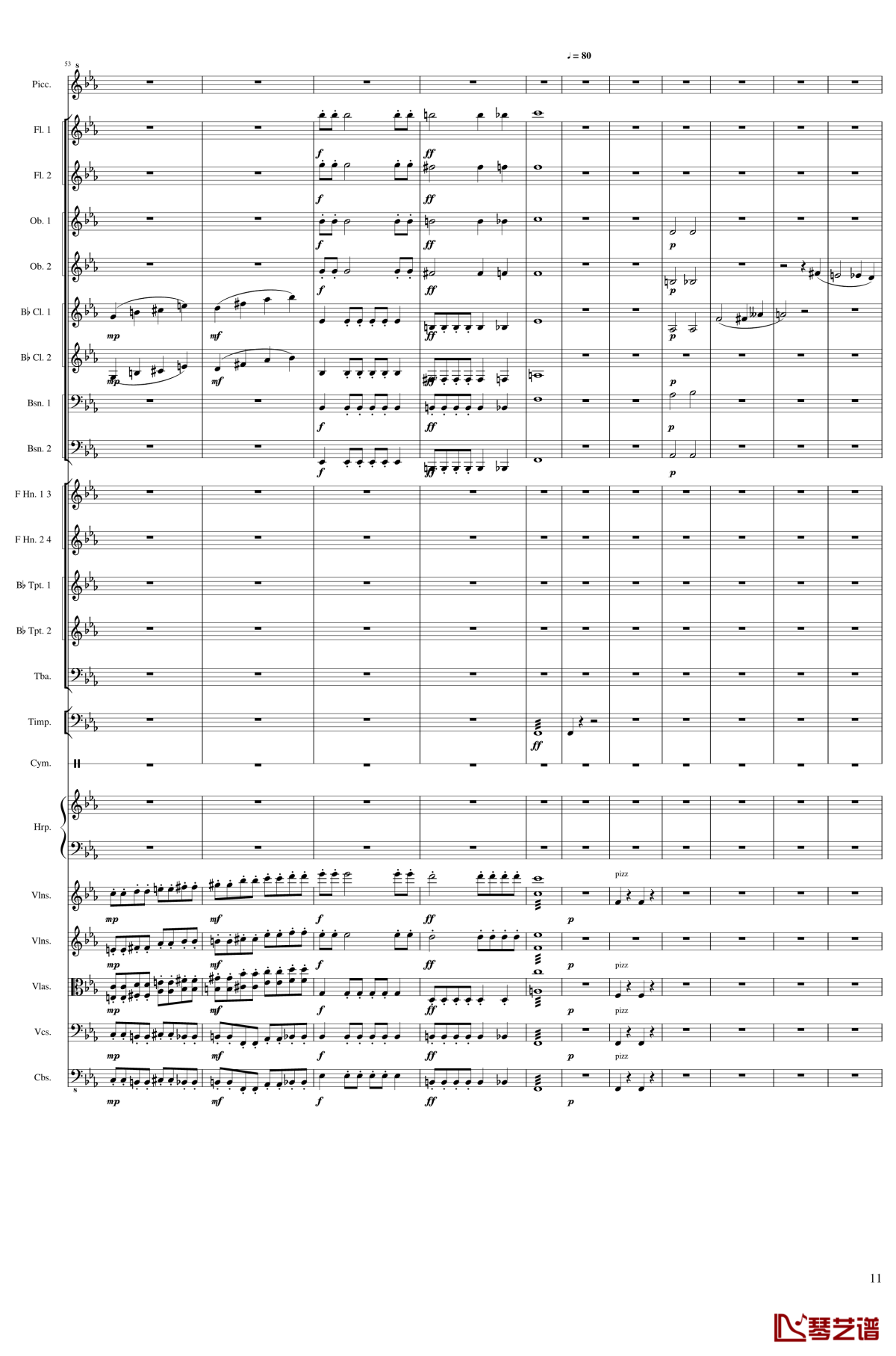 symphonic poem no.2, op.65钢琴谱-一个球11