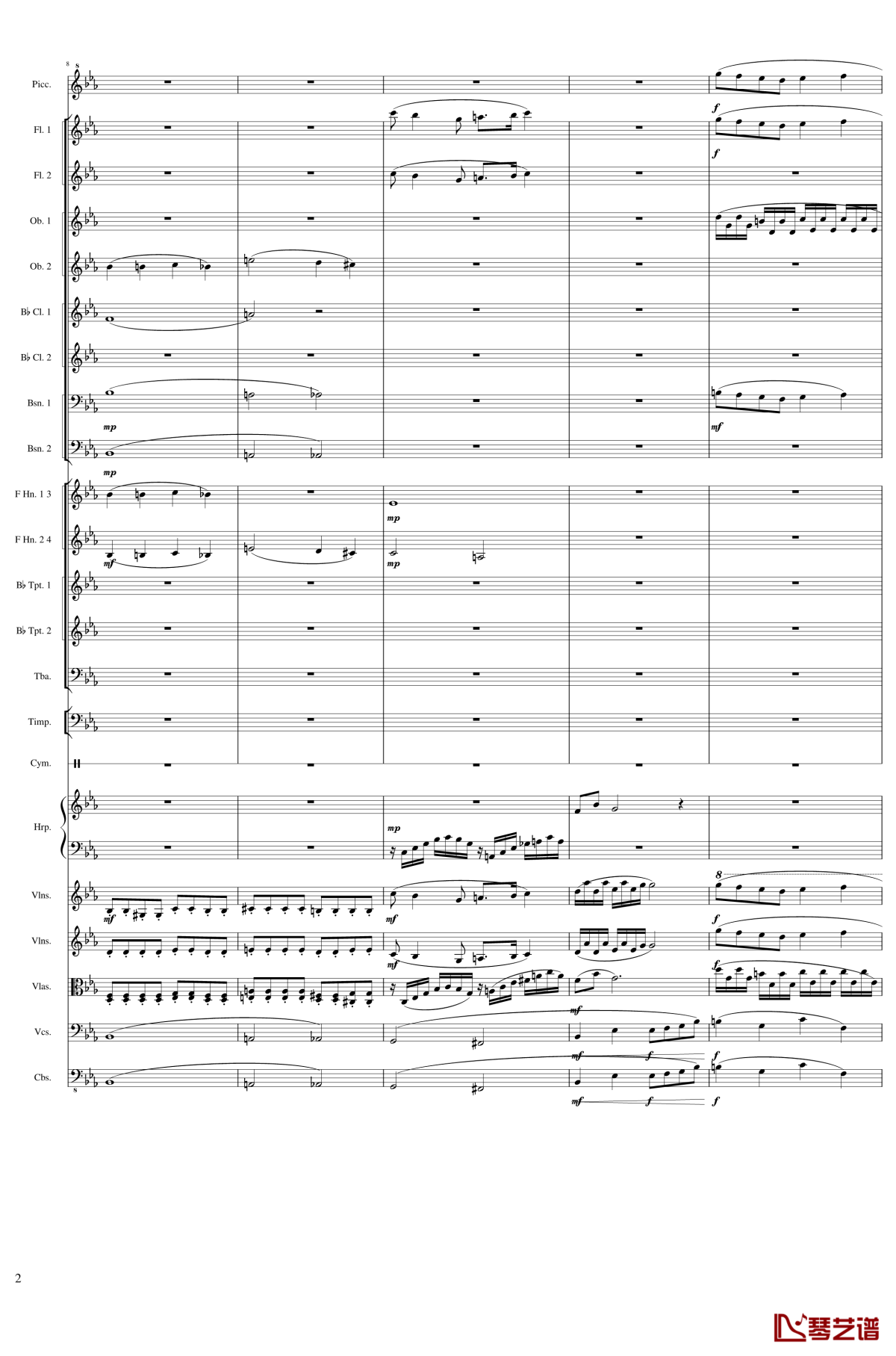 symphonic poem no.2, op.65钢琴谱-一个球2