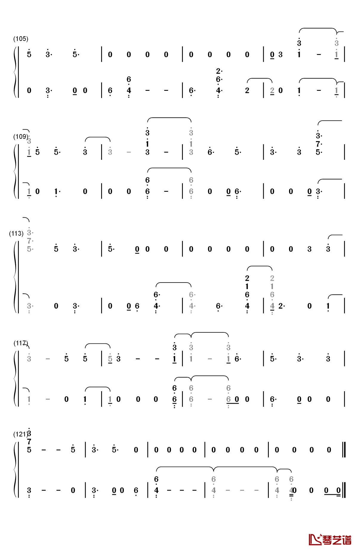 yeah right钢琴简谱-数字双手-joji6