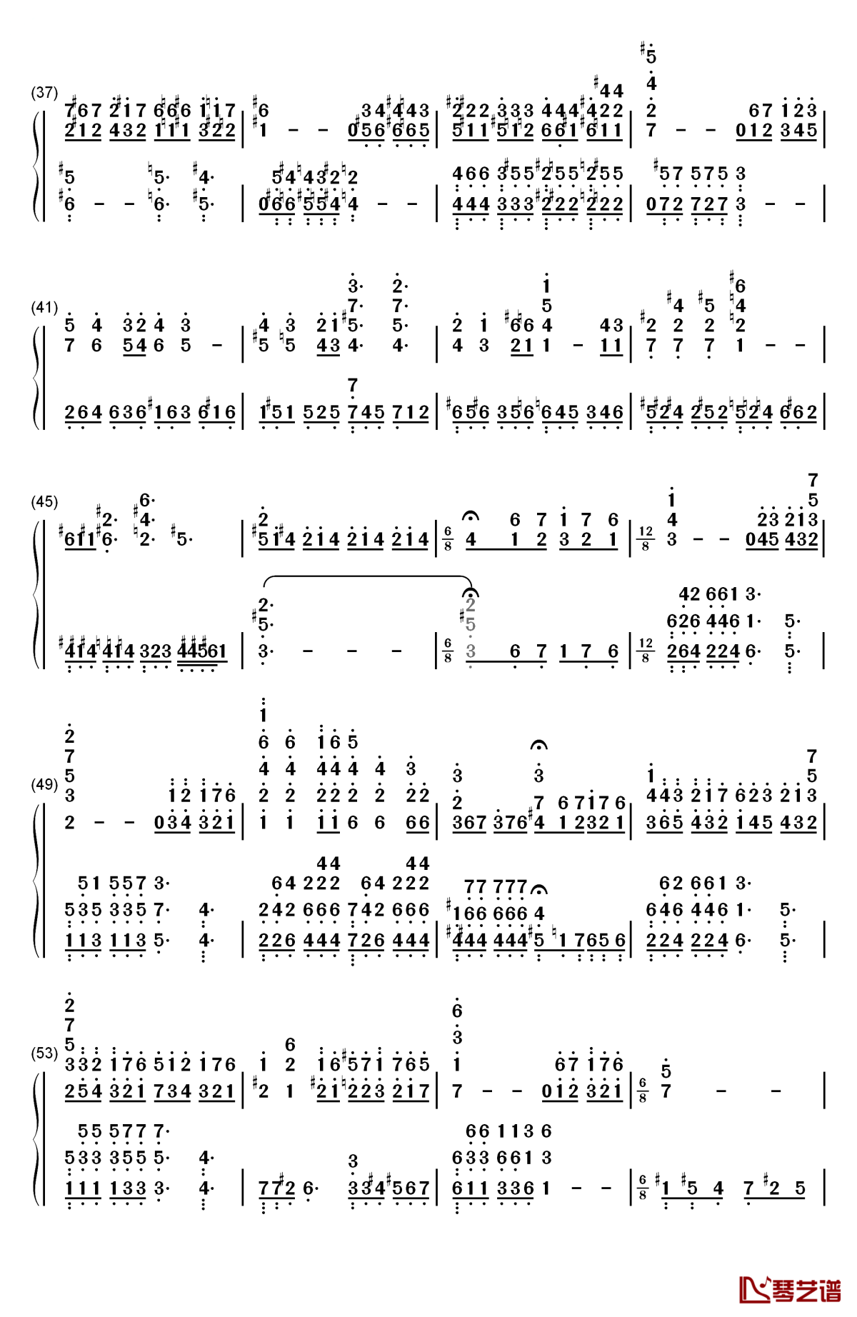 impossible dream钢琴简谱-数字双手-久石让3