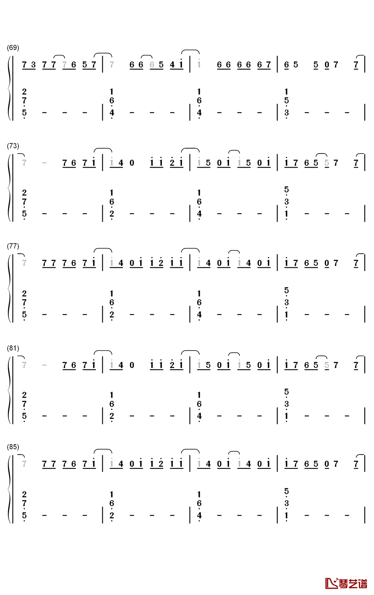 just sing钢琴简谱-数字双手-justin timberlake ludwig göransson max martin sarah aarons4