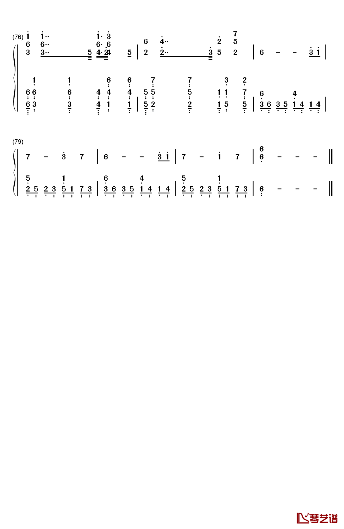 darkside钢琴简谱-数字双手-alan walker7