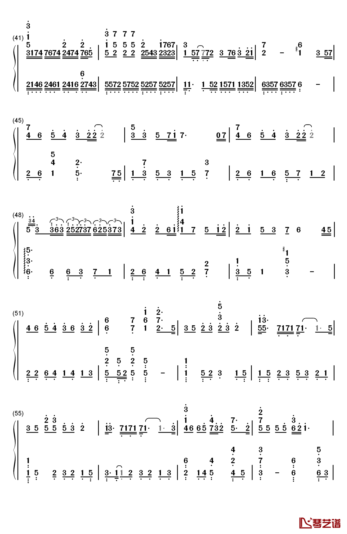 灵魂伴侣钢琴简谱-数字双手-田馥甄3