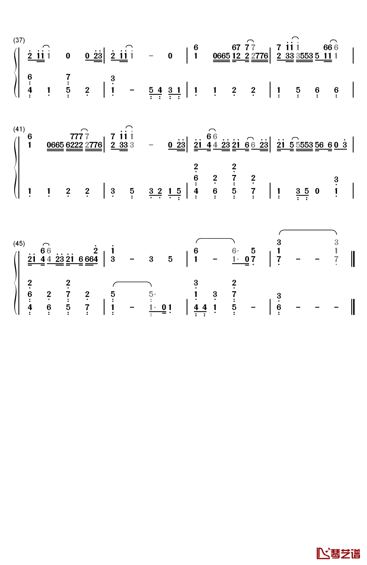 secret base~君がくれたもの~钢琴简谱-数字双手-zone3