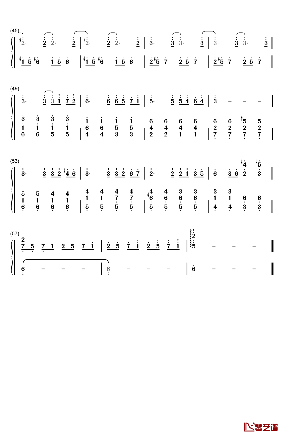 energy flow钢琴简谱-数字双手-坂本龙一3