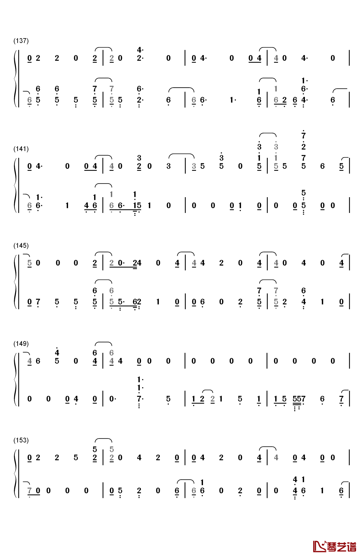 say something钢琴简谱-数字双手-justin timberlake8