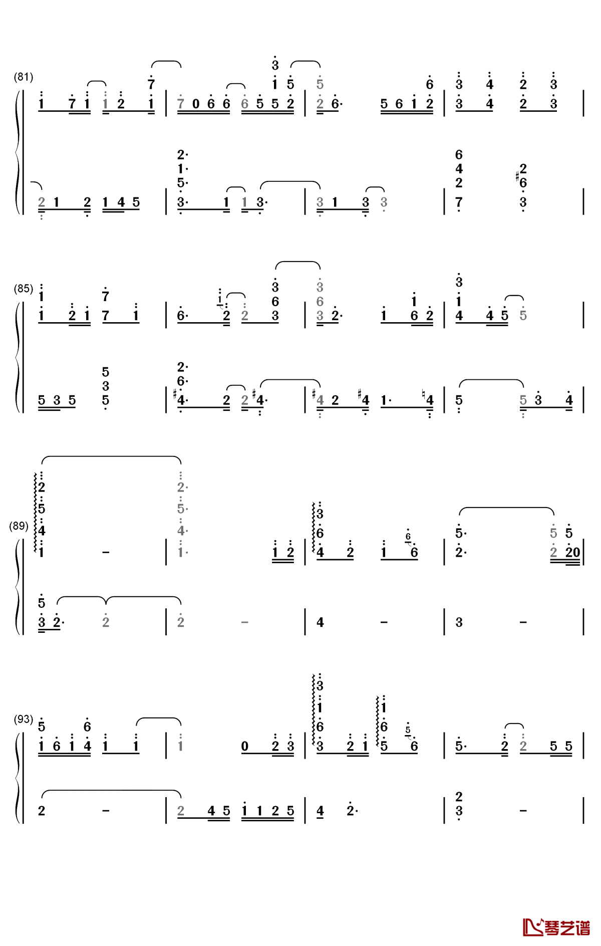 all about you钢琴简谱-数字双手-太妍5