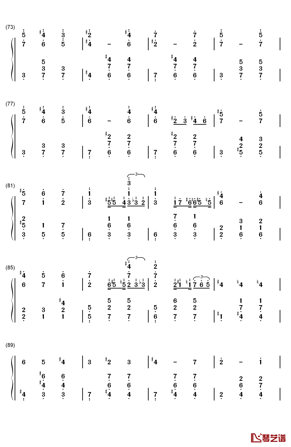 人生的旋转木马 钢琴简谱-数字双手-久石让 宫崎骏5