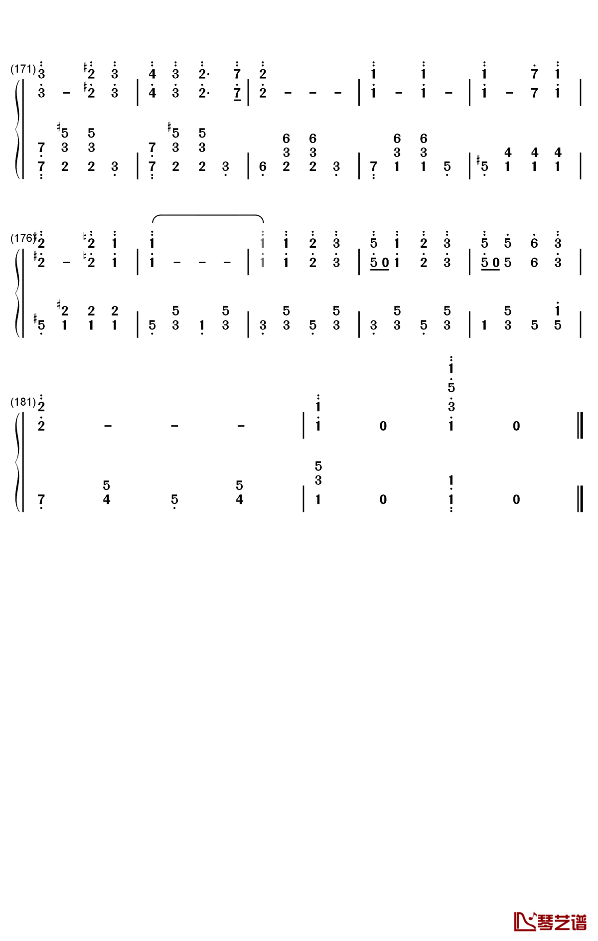 the stars and stripes forever钢琴简谱-数字双手-john philip sousa8