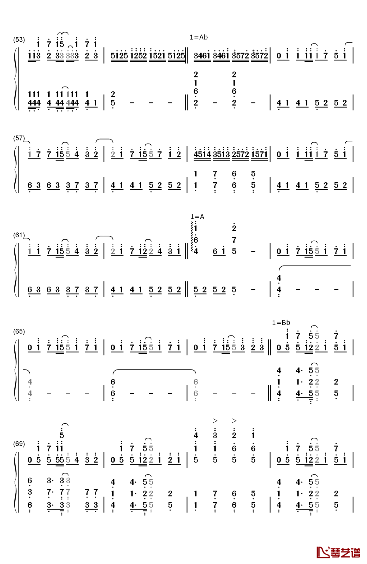 纸飞机的冒险钢琴简谱-数字双手-v.k克3