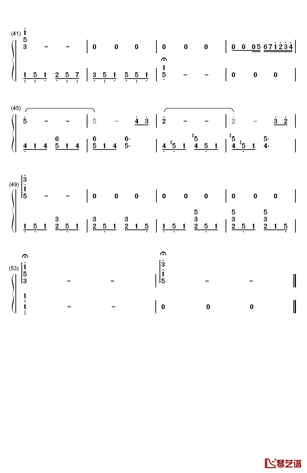 響けユーフォニアム钢琴简谱-数字双手-松田彬人3