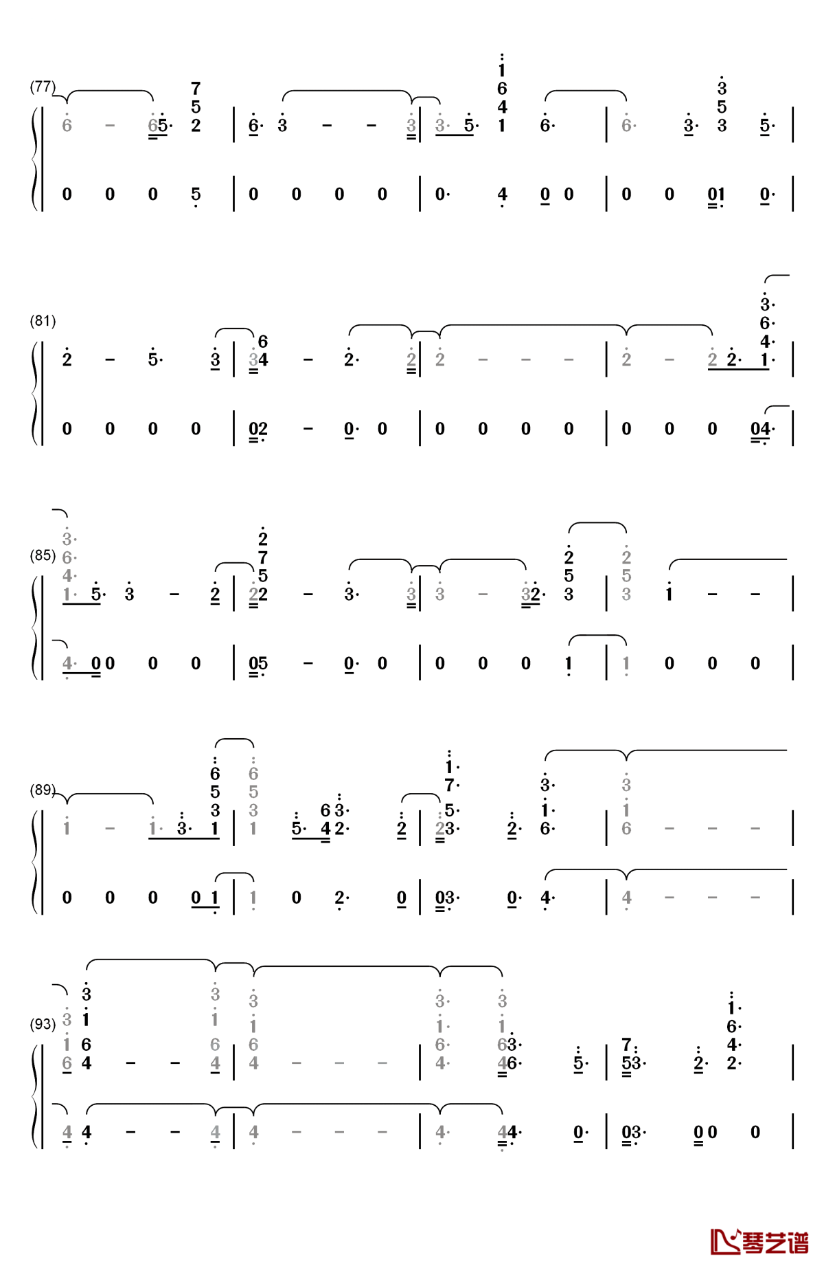 consequences–camila cabello钢琴简谱-数字双手-camila cabello5