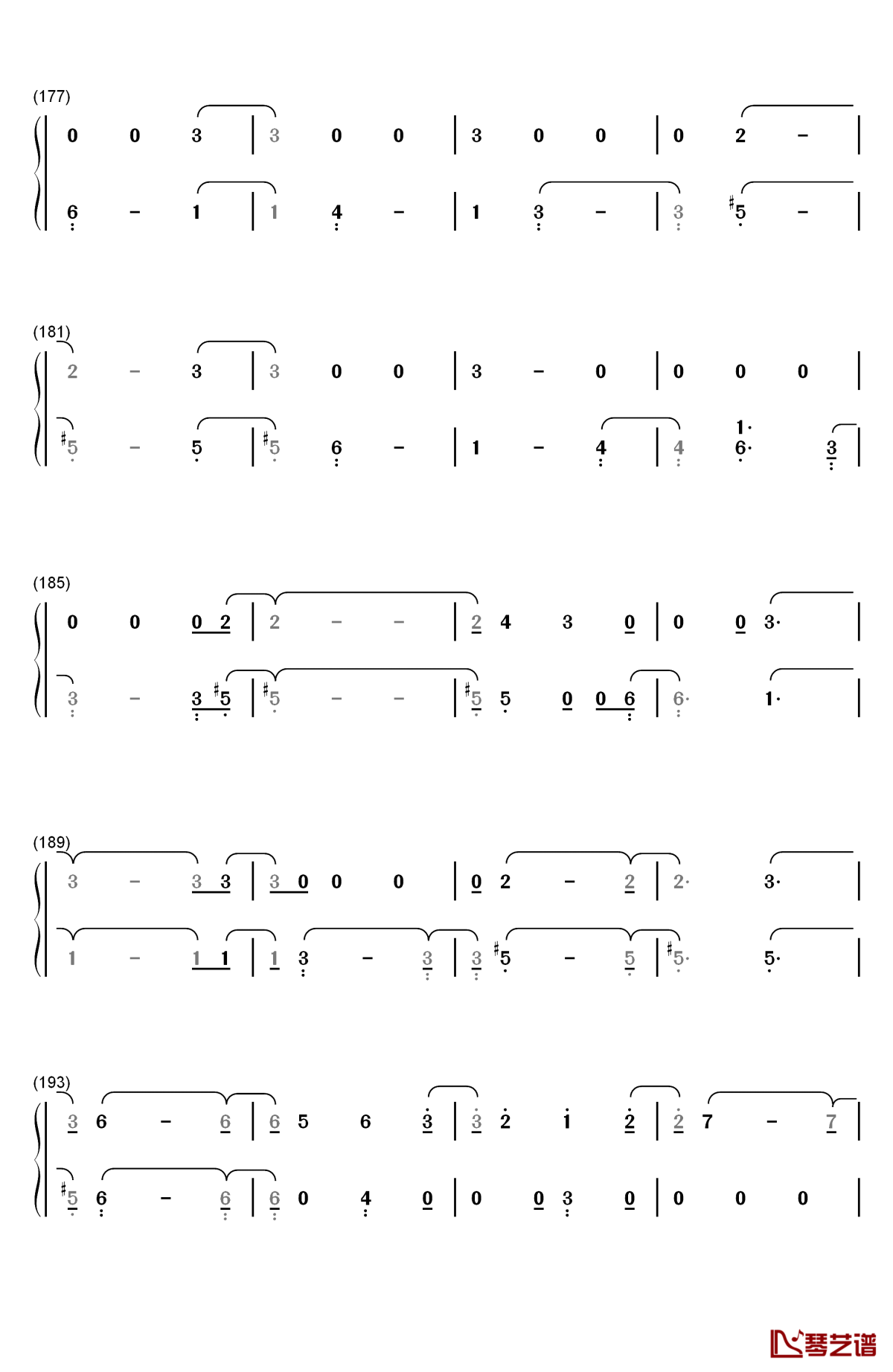 havana钢琴简谱-数字双手-camila cabello10