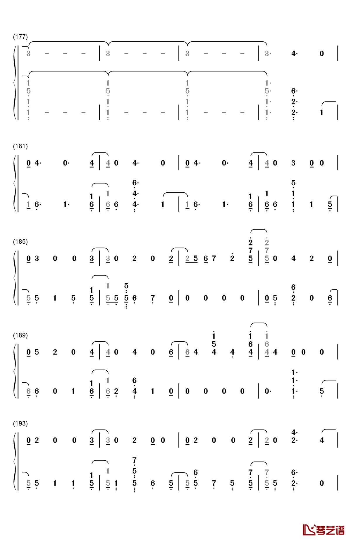 say something钢琴简谱-数字双手-justin timberlake10