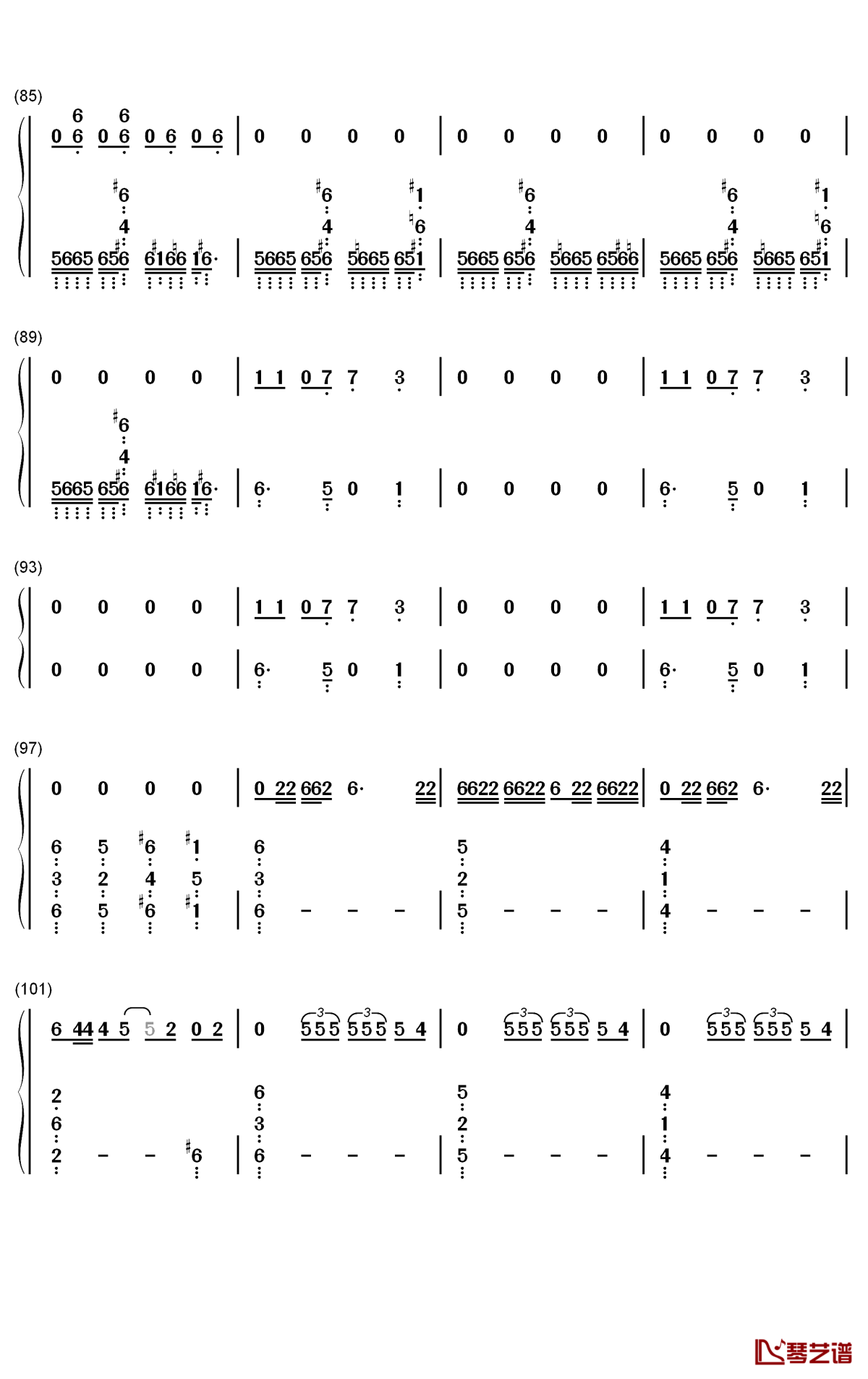 parasite eve钢琴简谱-数字双手-bring me the horizon5