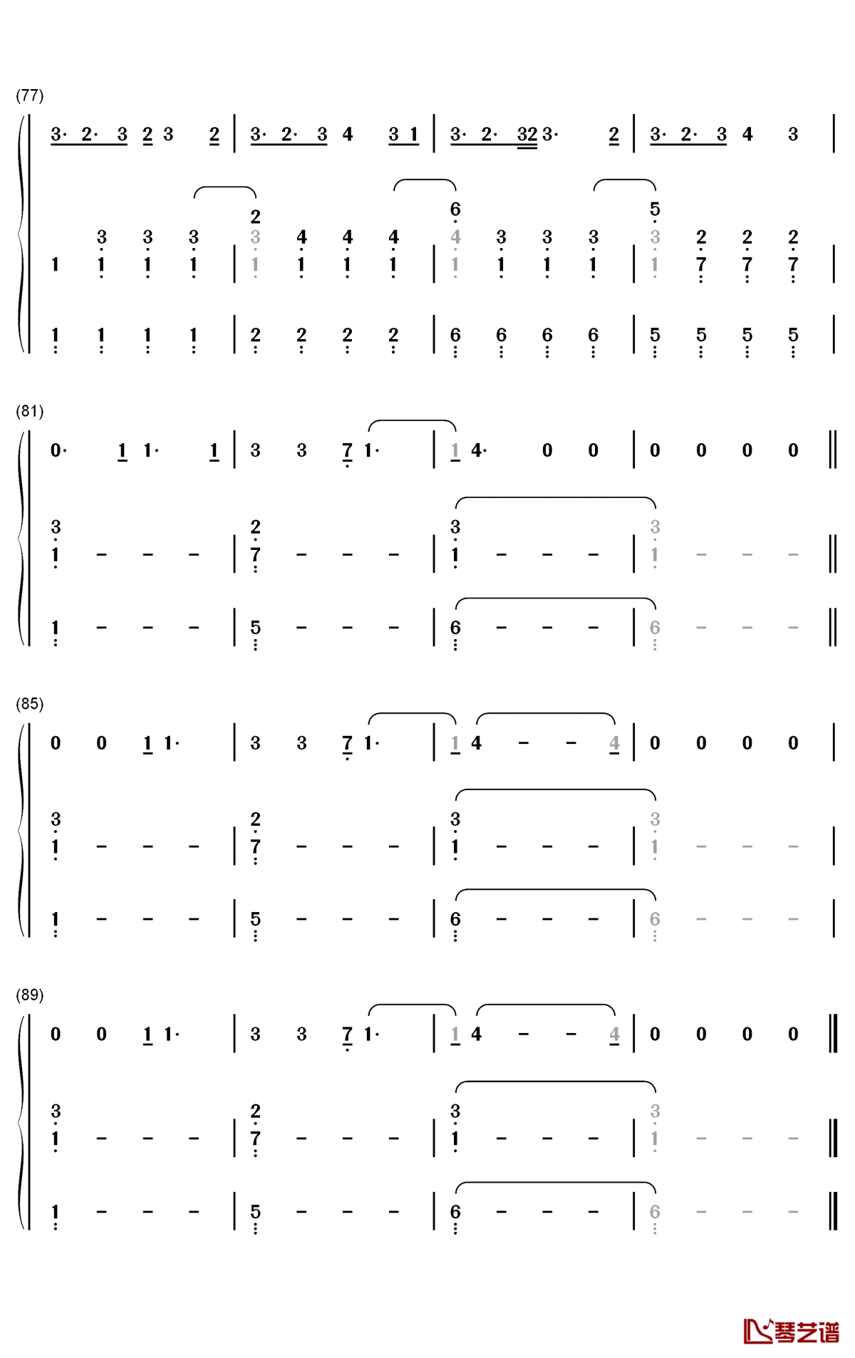 alcohol you钢琴简谱-数字双手-roxen6