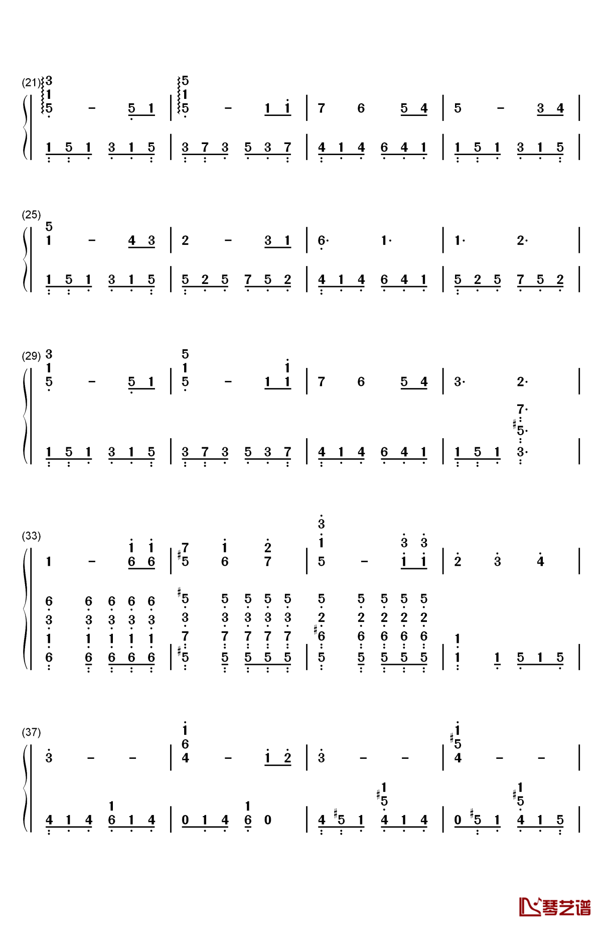 響けユーフォニアム钢琴简谱-数字双手-松田彬人2