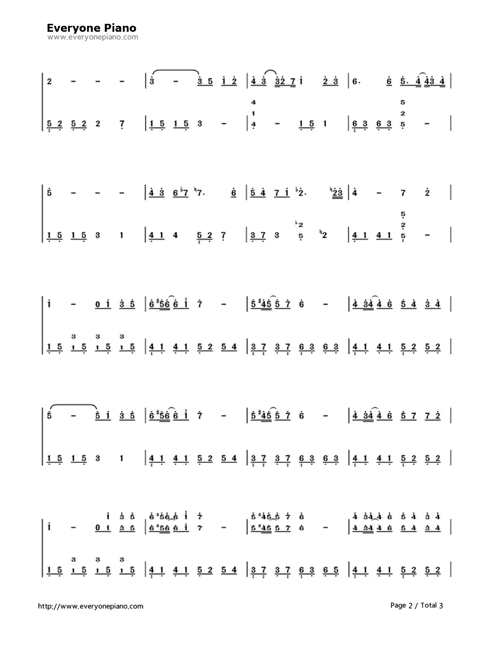 一个人的浪漫钢琴简谱-数字双手-俞灏明2