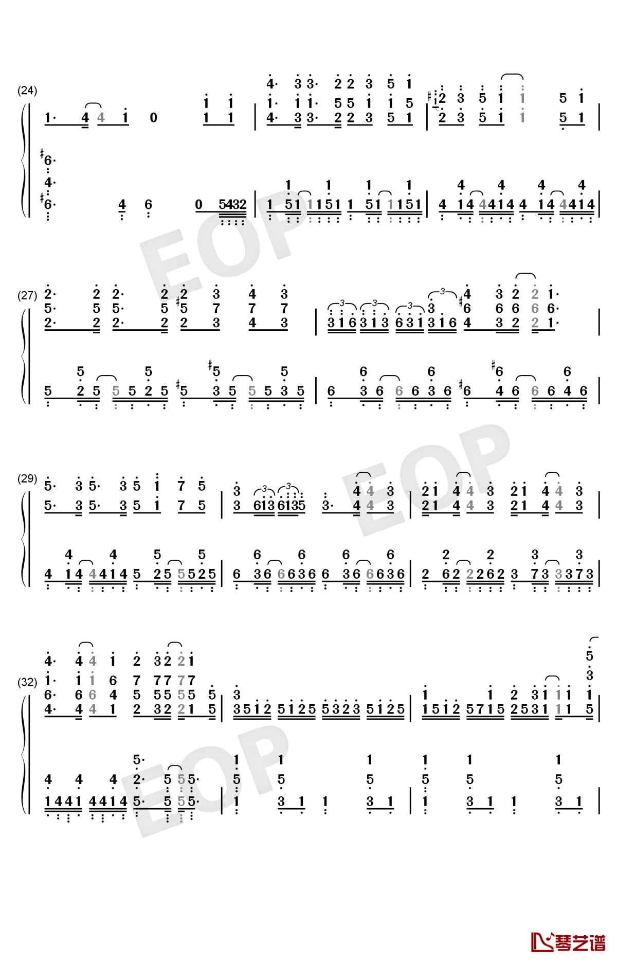 good morning world钢琴简谱-数字双手-burnout syndromes3