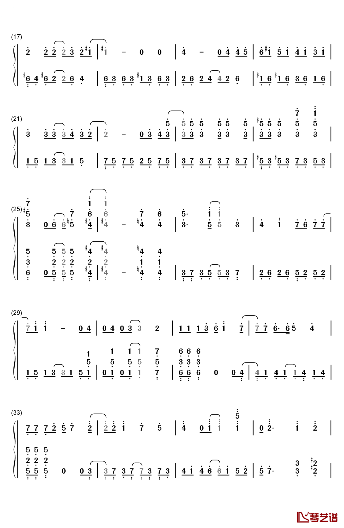 ワガママmirror heart钢琴简谱-数字双手-大桥彩香2