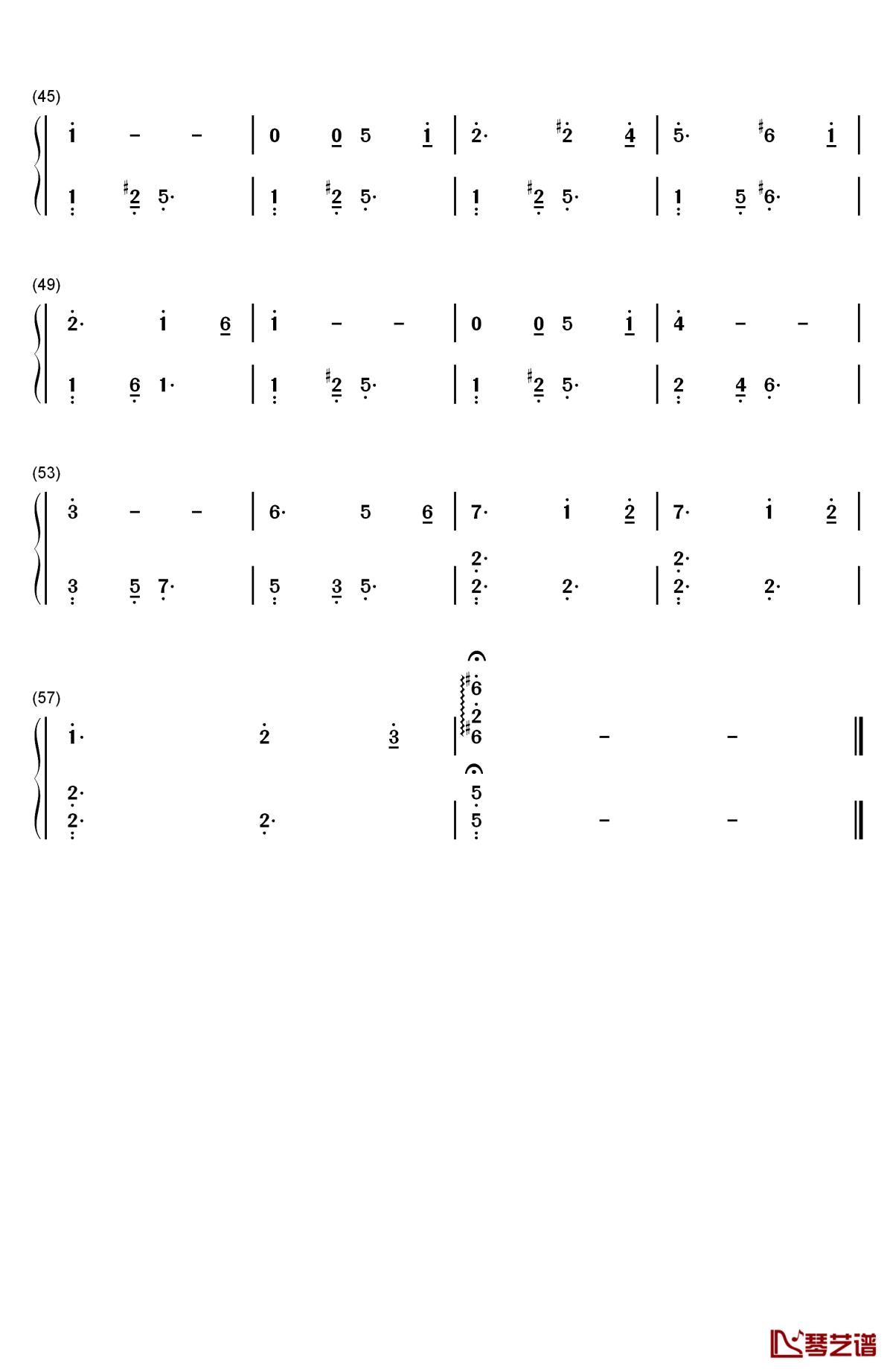 gymnopedie variation钢琴简谱-数字双手-erik satie3