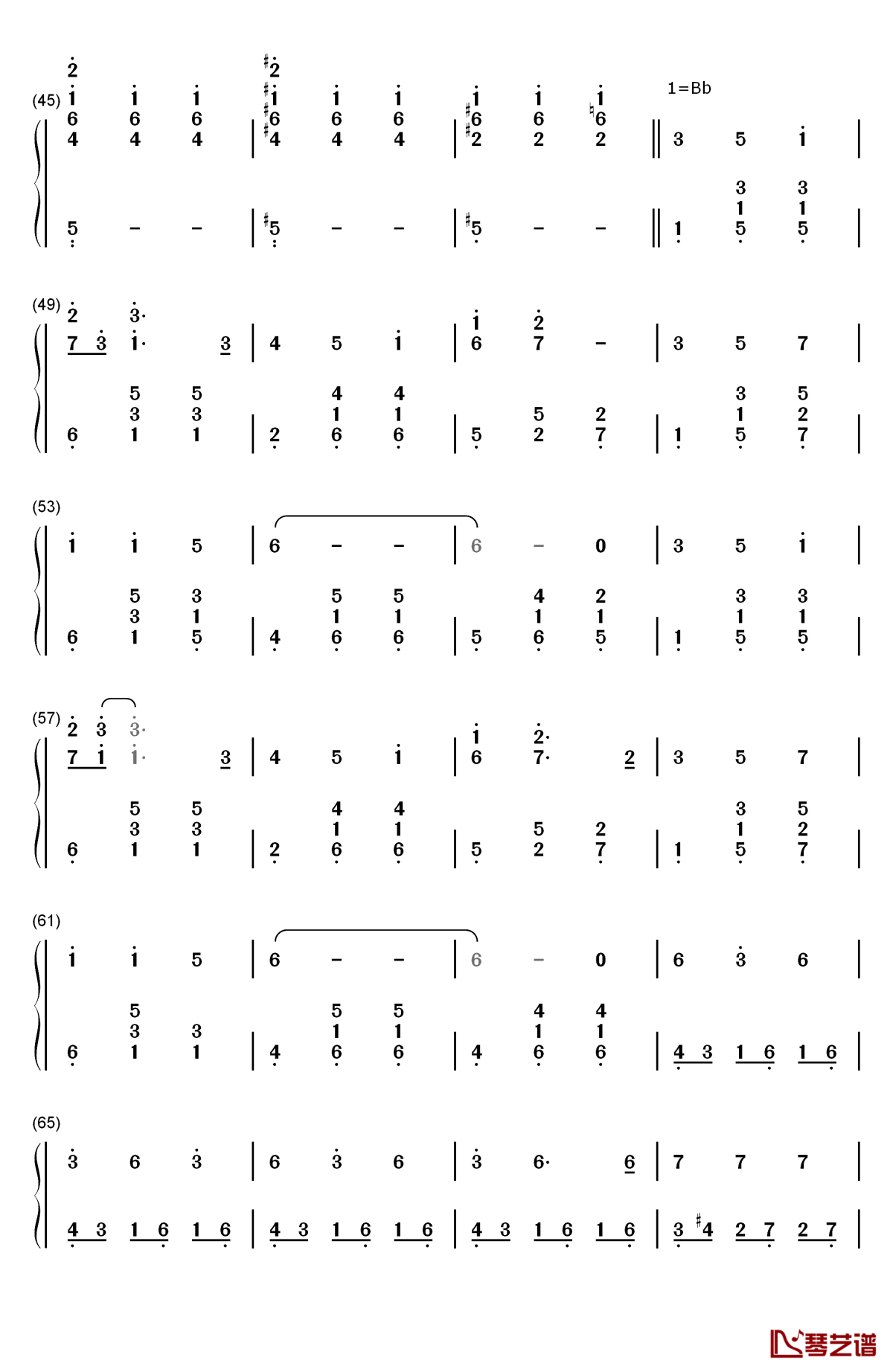 rainbow connection钢琴简谱-数字双手-kermit the frog3