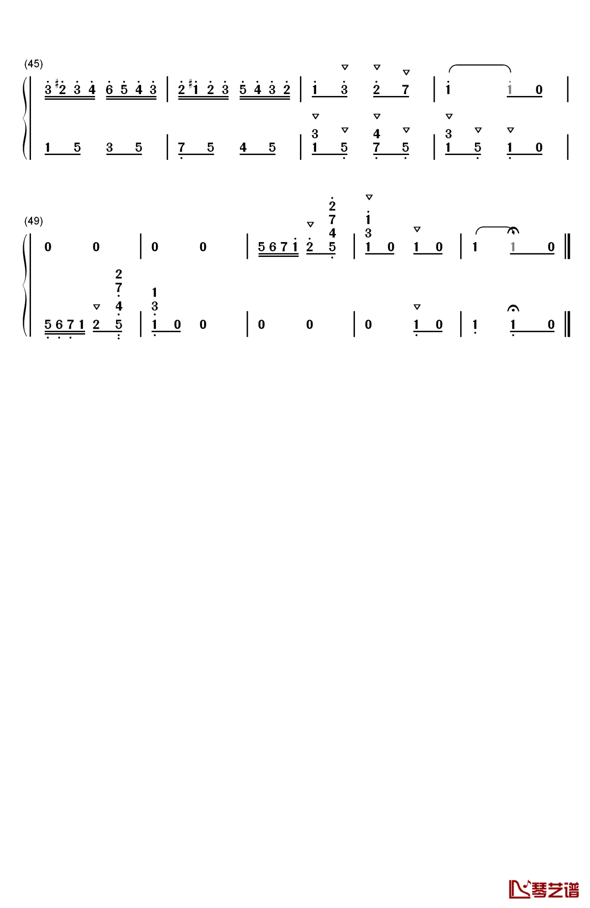 淘气小鬼骑在马背上钢琴简谱-数字双手-未知3