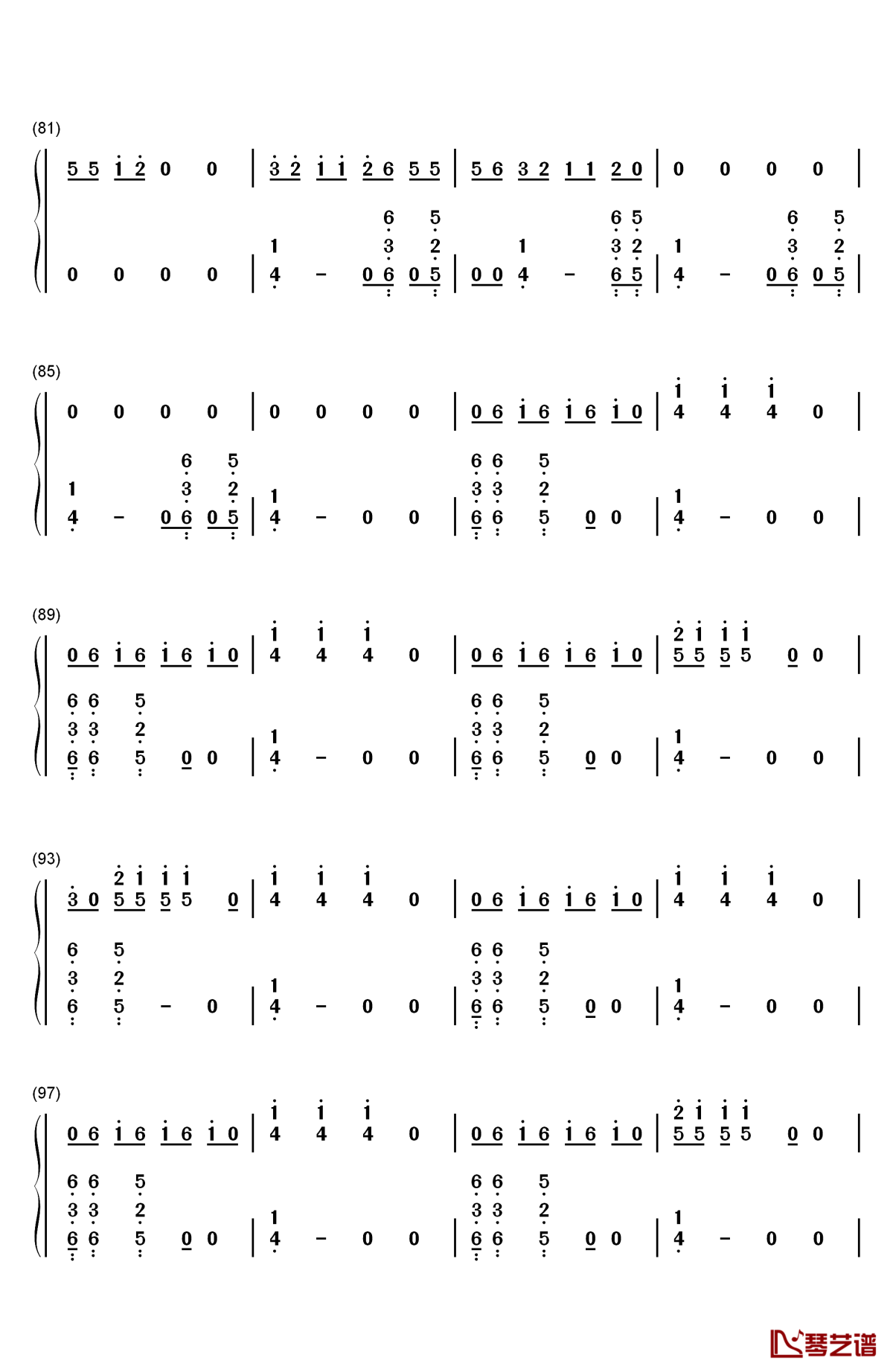 teenage dream钢琴简谱-数字双手-katy perry5