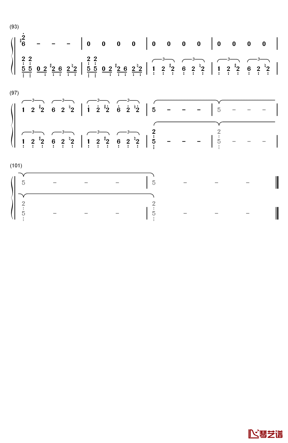 animal i have become钢琴简谱-数字双手-three days grace5