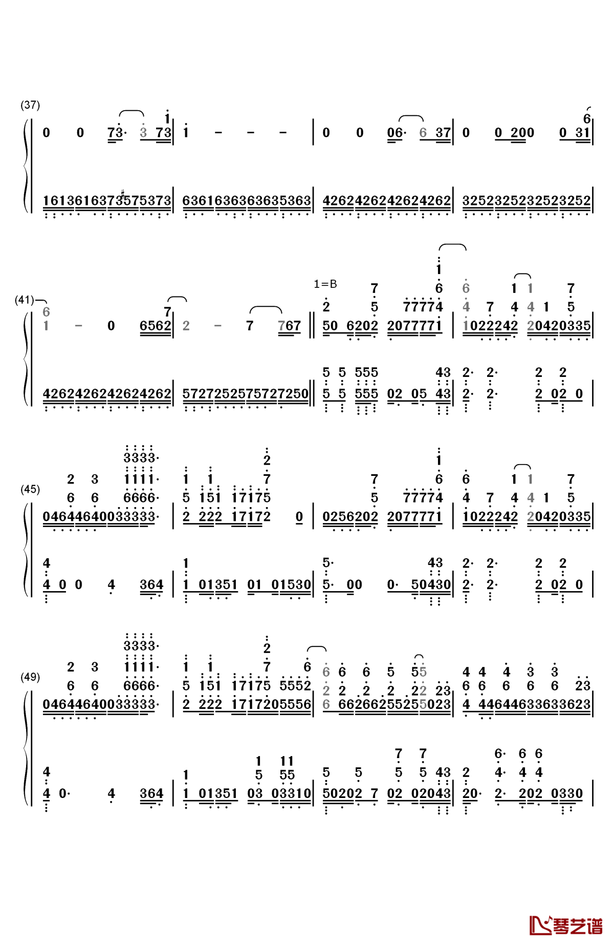 atlas钢琴简谱-数字双手-coldplay3