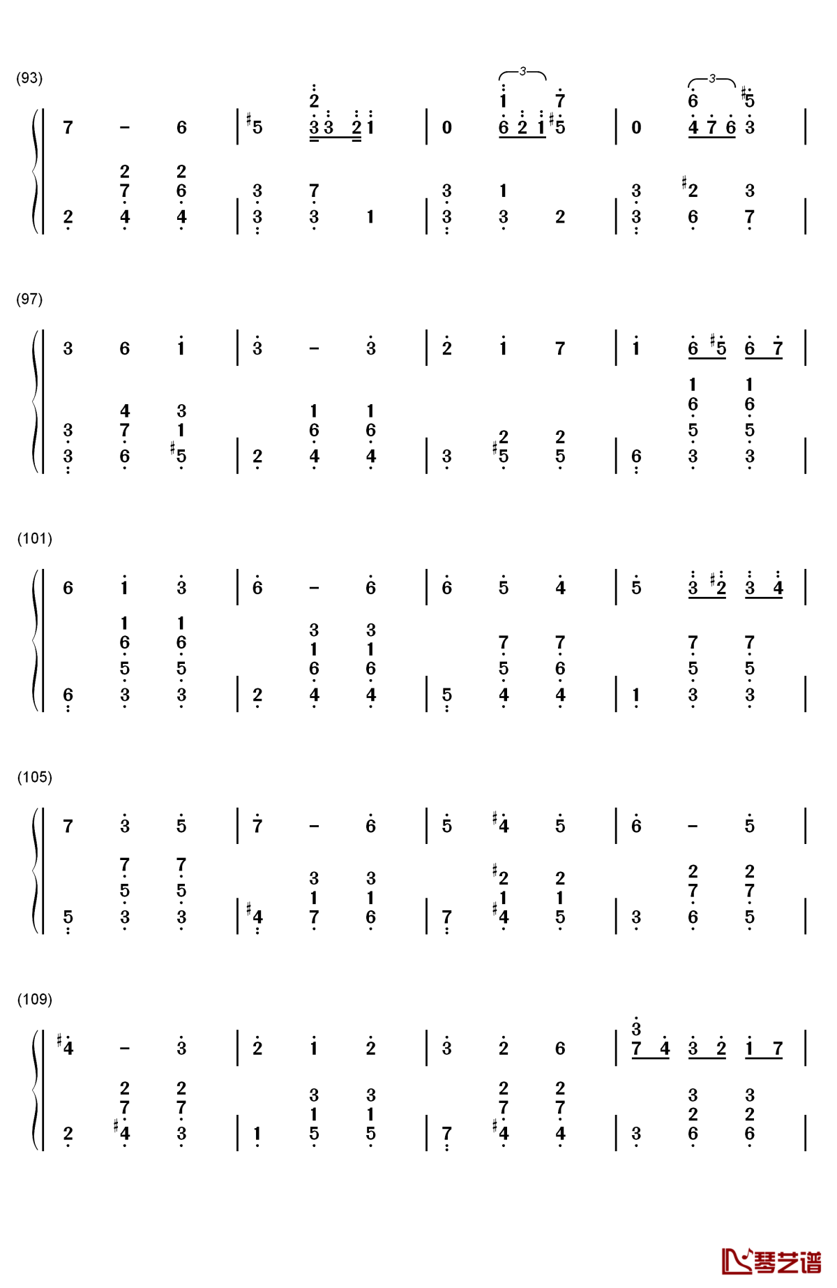 人生的旋转木马 钢琴简谱-数字双手-久石让 宫崎骏6