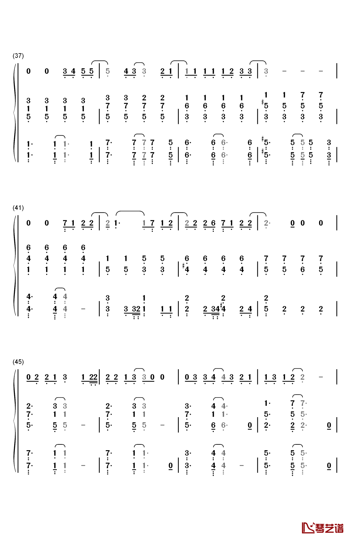 25 minutes钢琴简谱-数字双手-michael learns to rock4