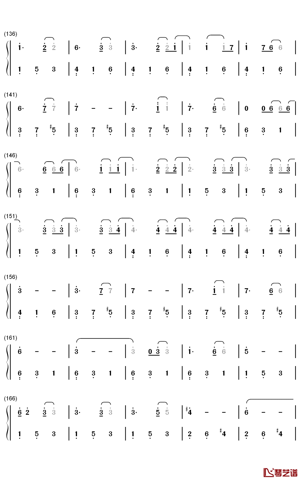 fallin钢琴简谱-数字双手-why don't we5