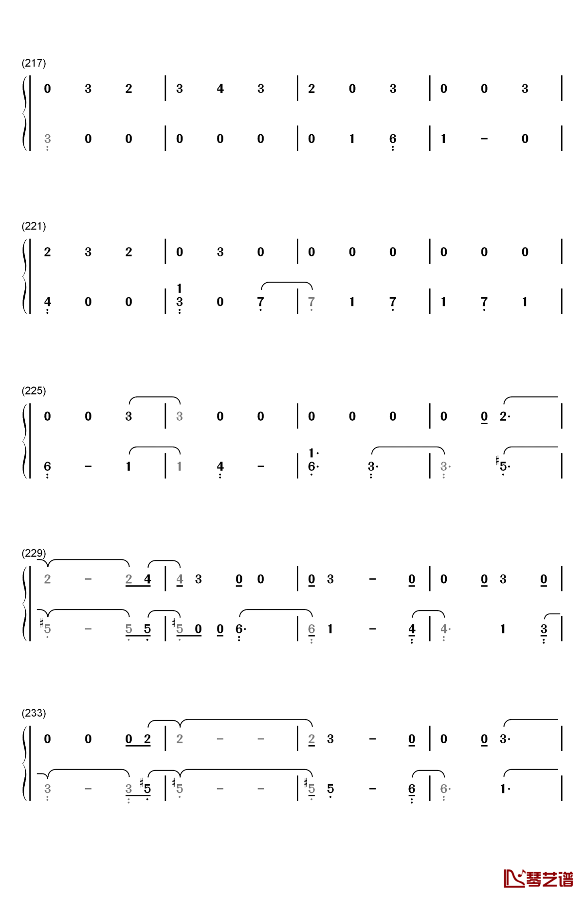 havana钢琴简谱-数字双手-camila cabello12