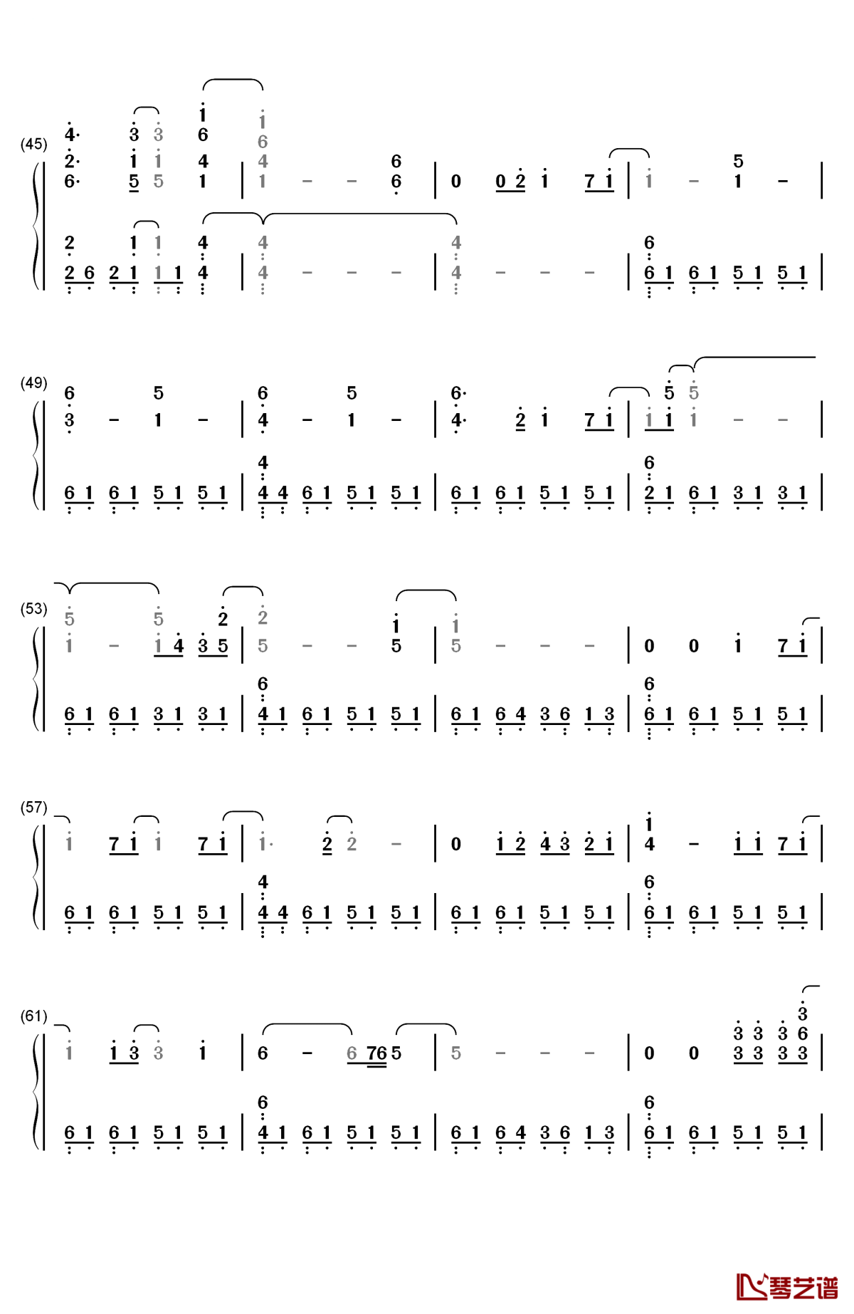 turning tables钢琴简谱-数字双手-adele3