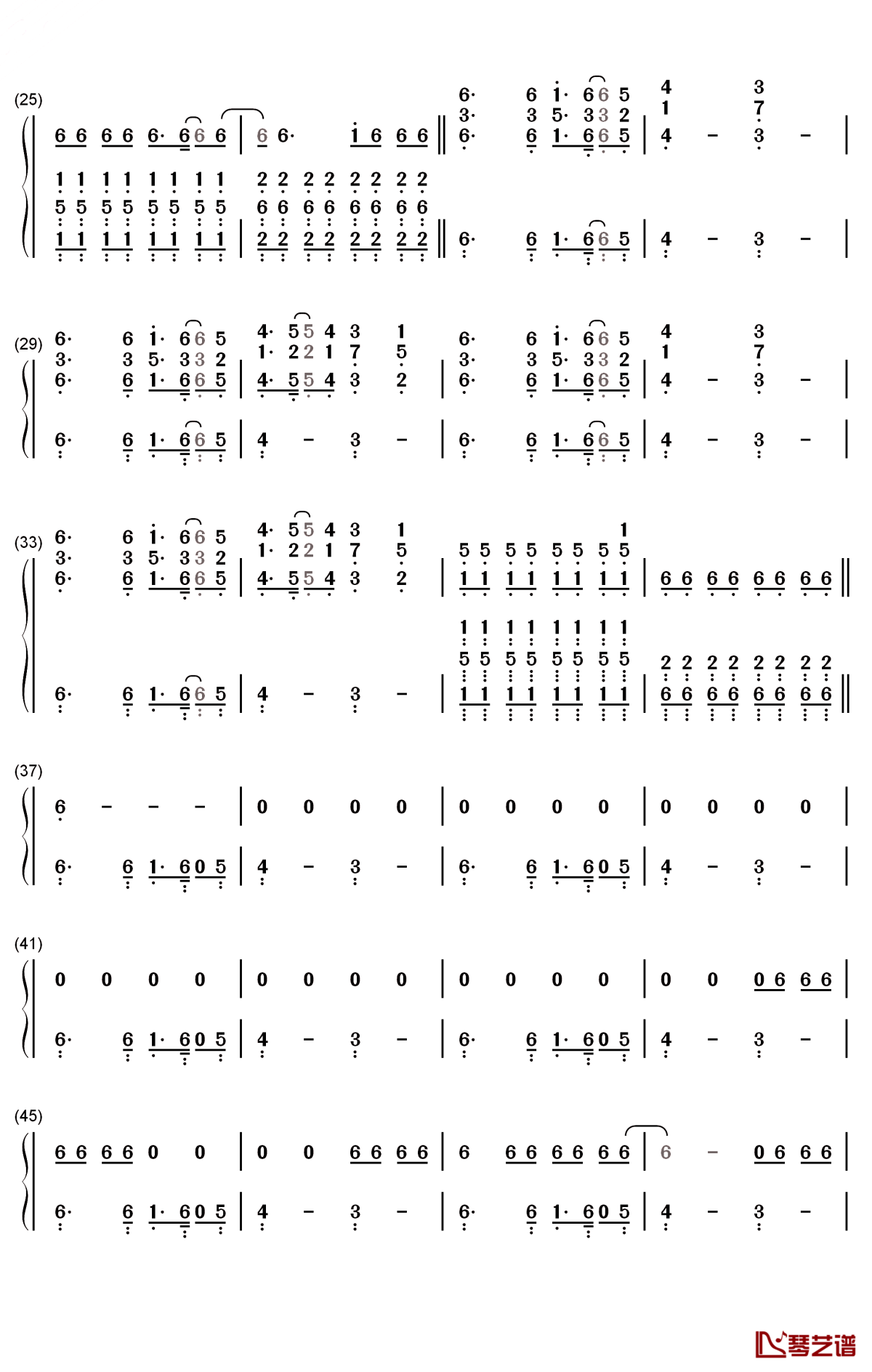 seven nation army钢琴简谱-数字双手-the white stripes2