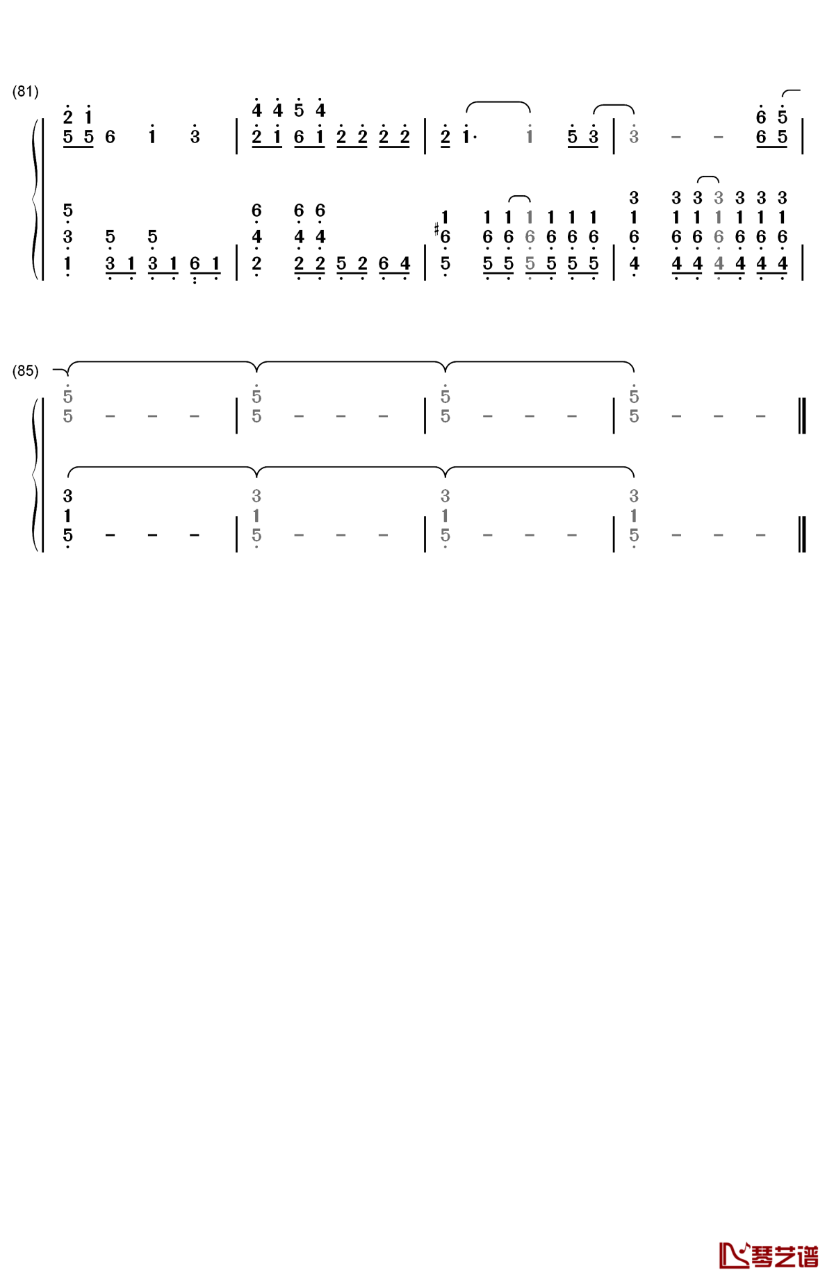 feels like summer钢琴简谱-数字双手-tim wheeler5