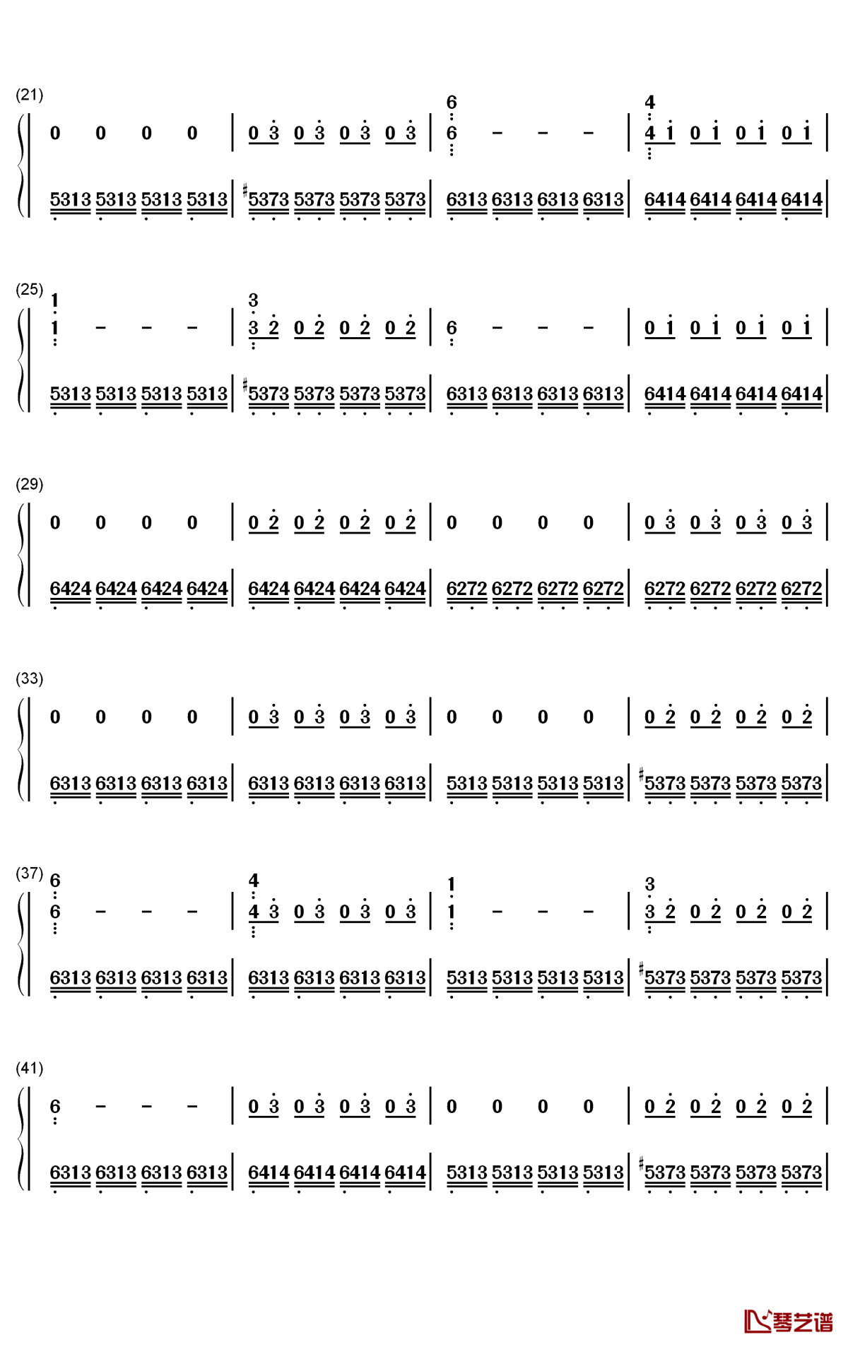 the twins钢琴简谱-数字双手-max richter2