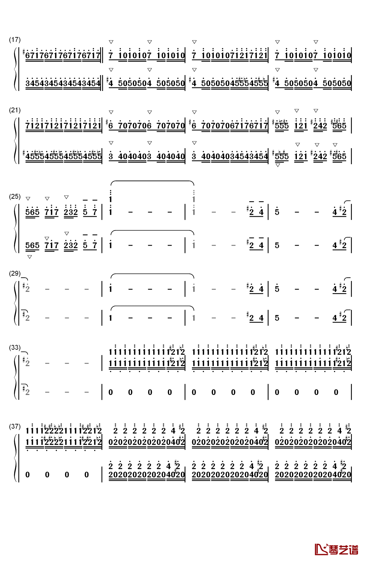 蜂鸟（kolibre）钢琴简谱-数字双手-马克西姆 maksim2