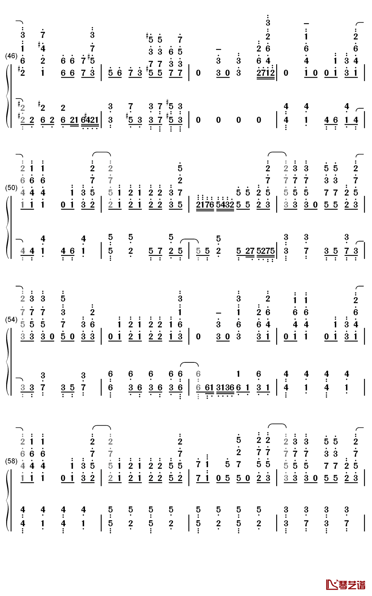 graphite diamond钢琴简谱-数字双手-may'n4