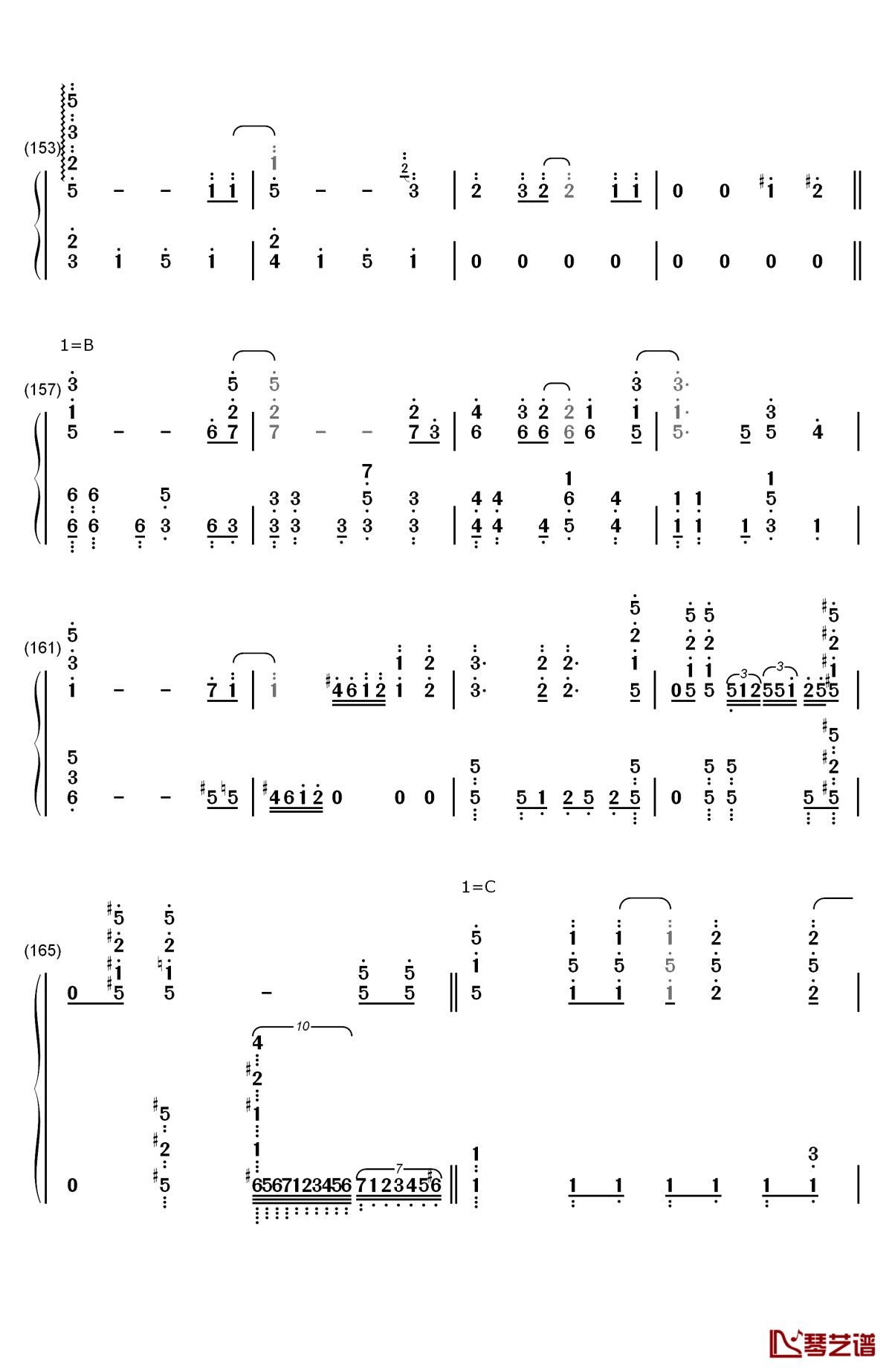 地球最后の告白を钢琴简谱-数字双手-gumi10