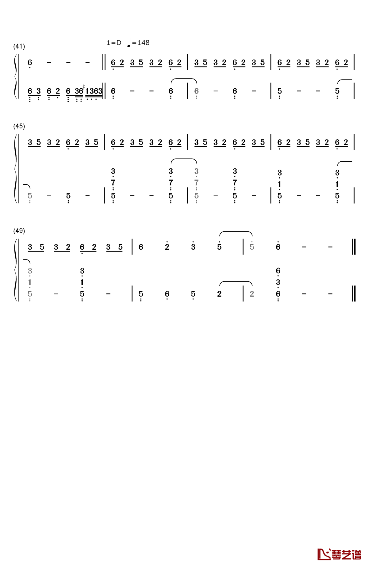 風の唄 piano solo ver钢琴简谱-数字双手-凋叶棕3