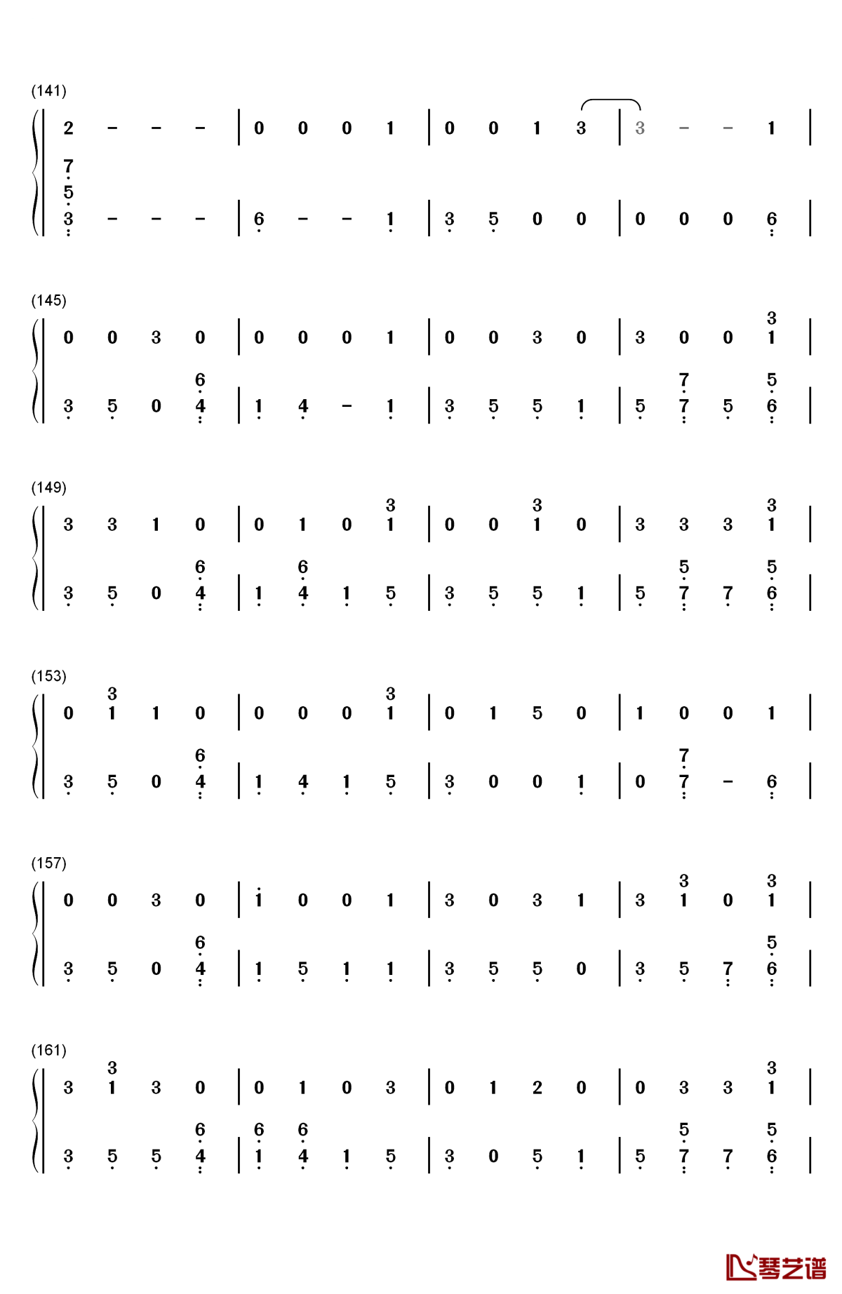 remind me to forget钢琴简谱-数字双手-kygo miguel7