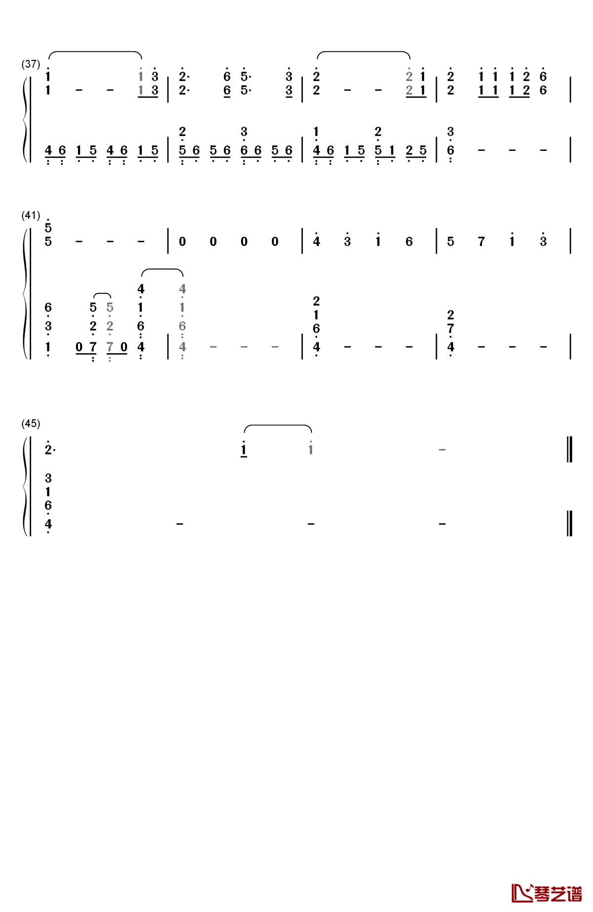 神様はじめました钢琴简谱-数字双手-ハナエ emi音乐3