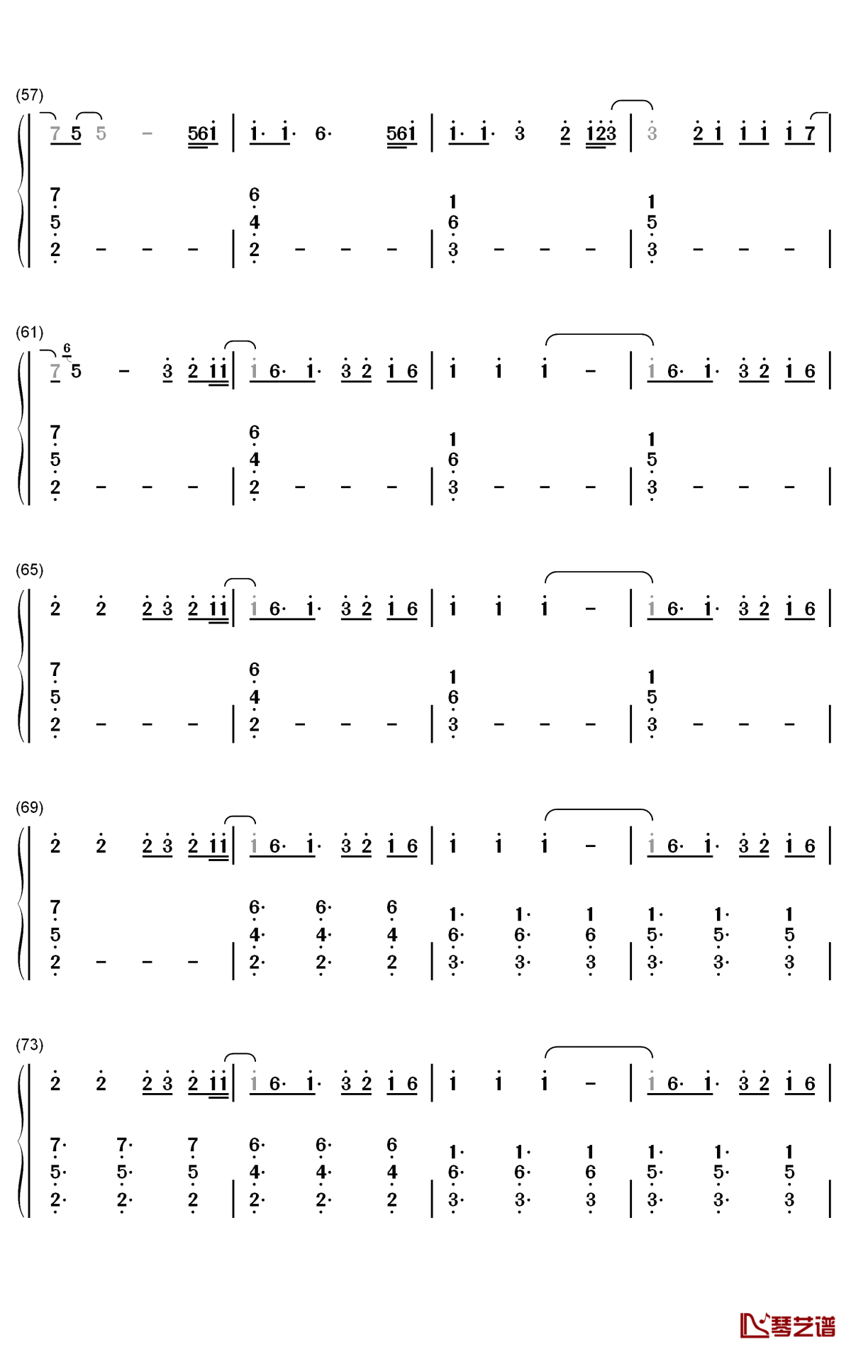 the truth钢琴简谱-数字双手-kygo valerie broussard4