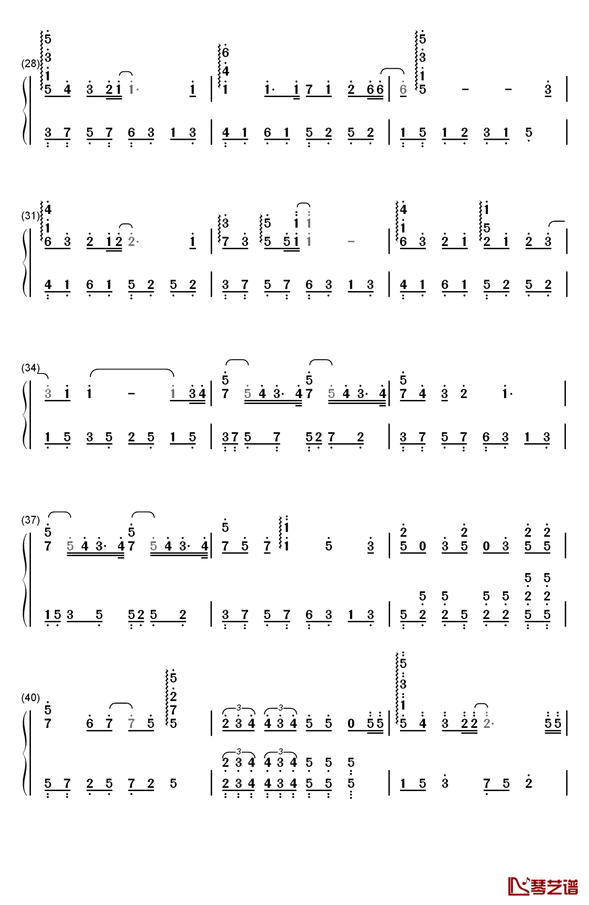 sentimental steps钢琴简谱-数字双手-μ's3