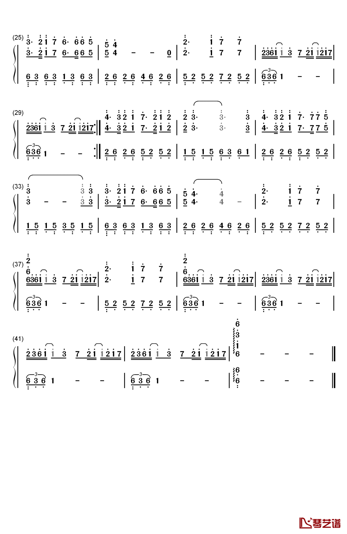 卡萨布兰卡钢琴简谱-数字双手-贝特·希金斯  bertie higgins2