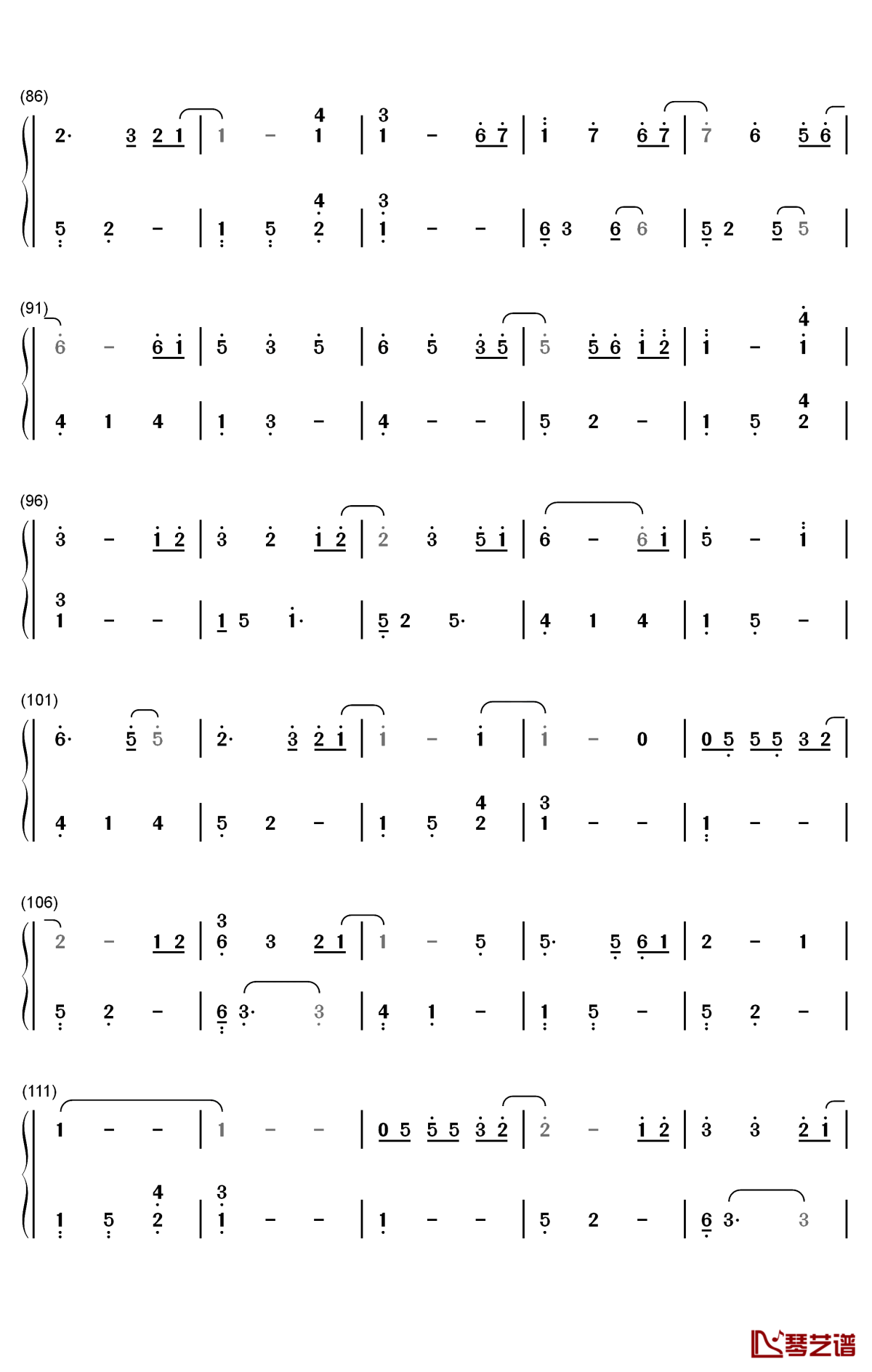 down by the sally gardens钢琴简谱-数字双手-david nevue4